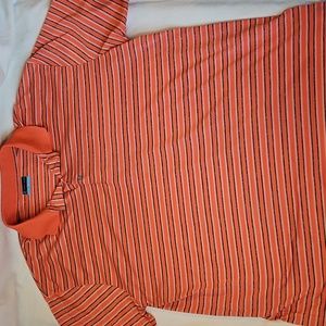 PGA Tour Golf Polo Orange Stripe XXXLT